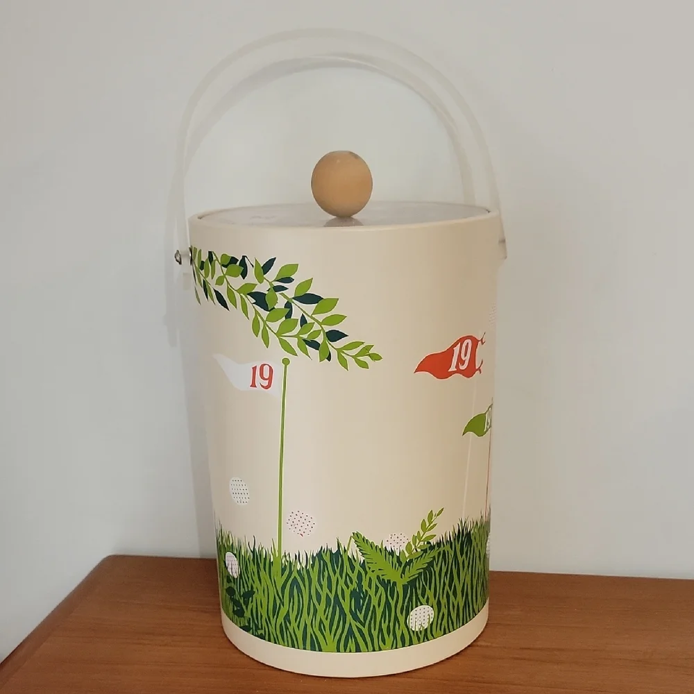 Vintage Georges Briard 19th Hole Vinyl Barware Ice Bucket